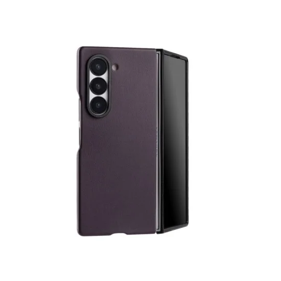 Cover Samsung Z Fold 6 Snap Pro Case Leather Melkco - Dark Purple